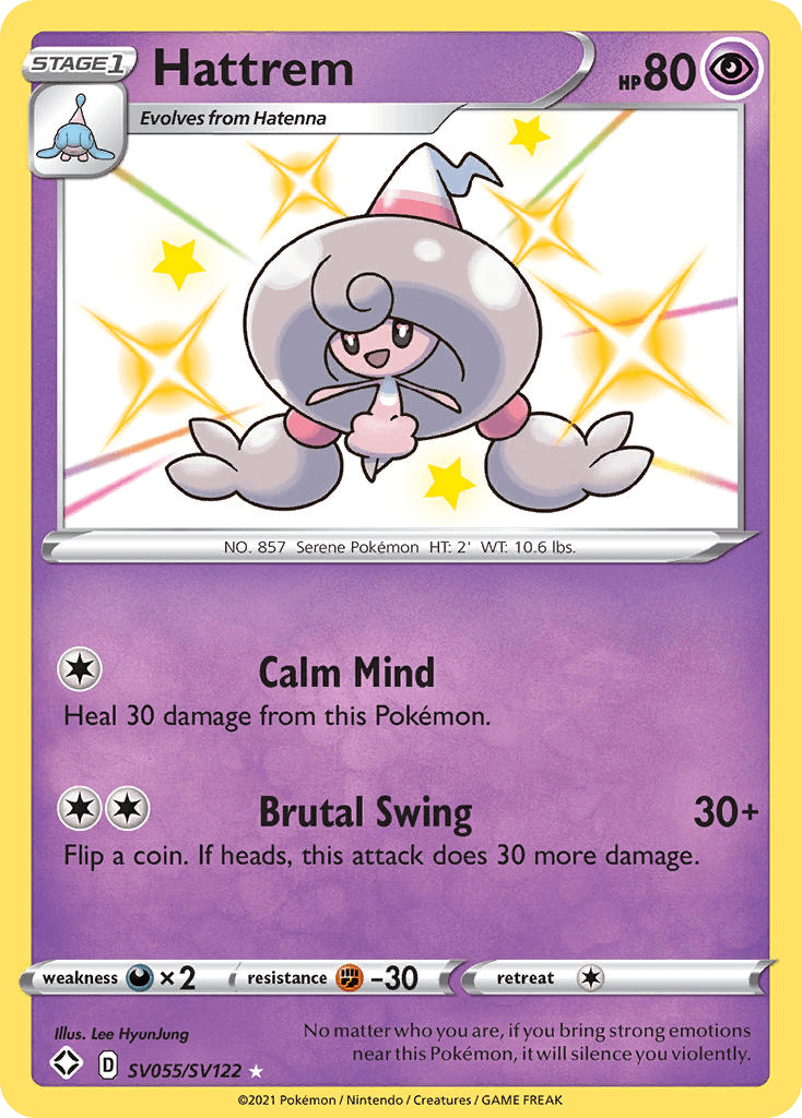 Hattrem Pokémon card