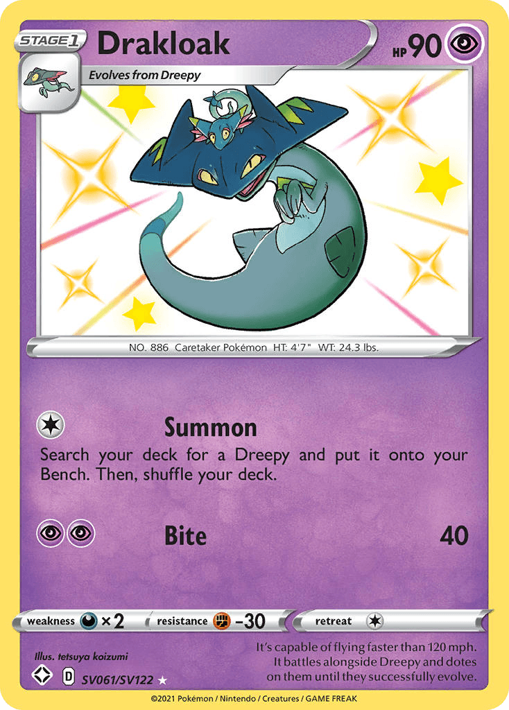 Drakloak Pokémon card