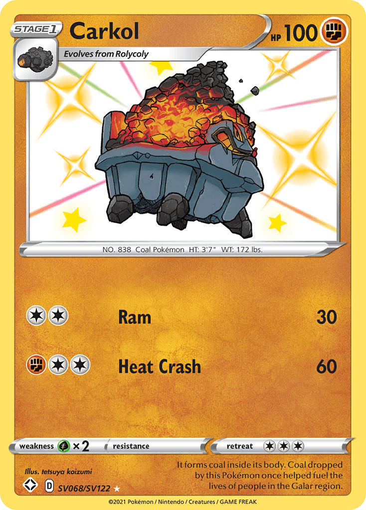 Carkol Pokémon card