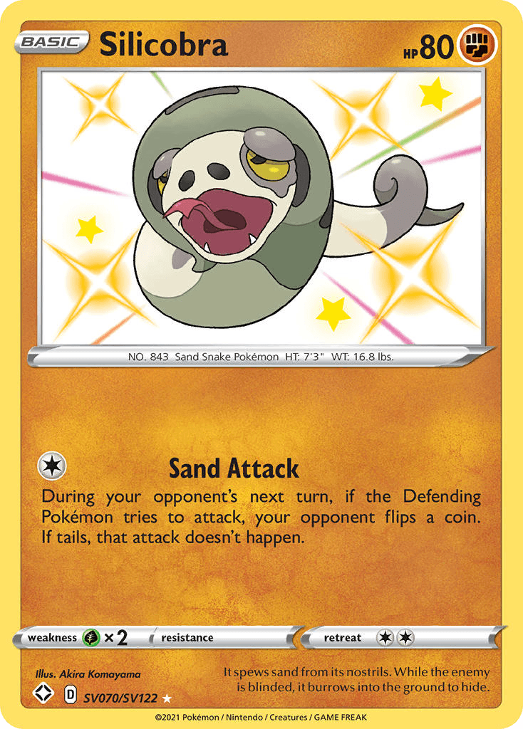 Silicobra Pokémon card