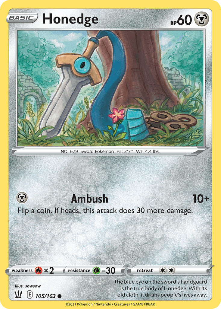 Honedge Pokémon card