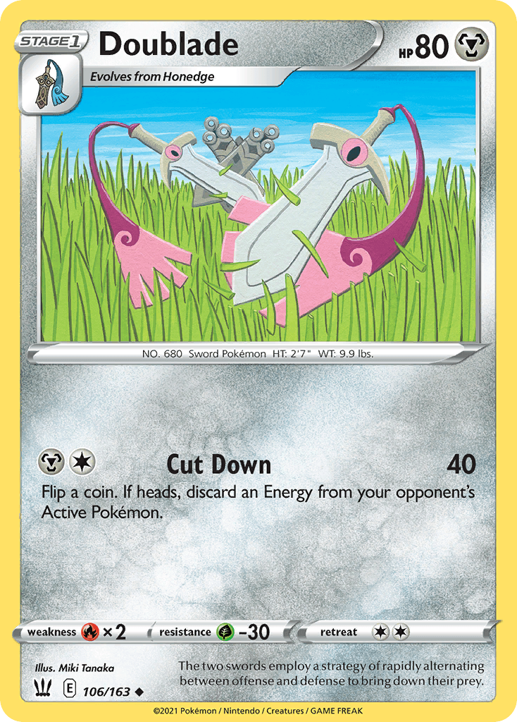 Doublade Pokémon card