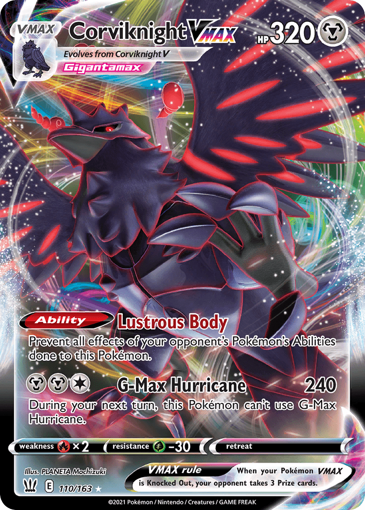 Corviknight VMAX Pokémon card
