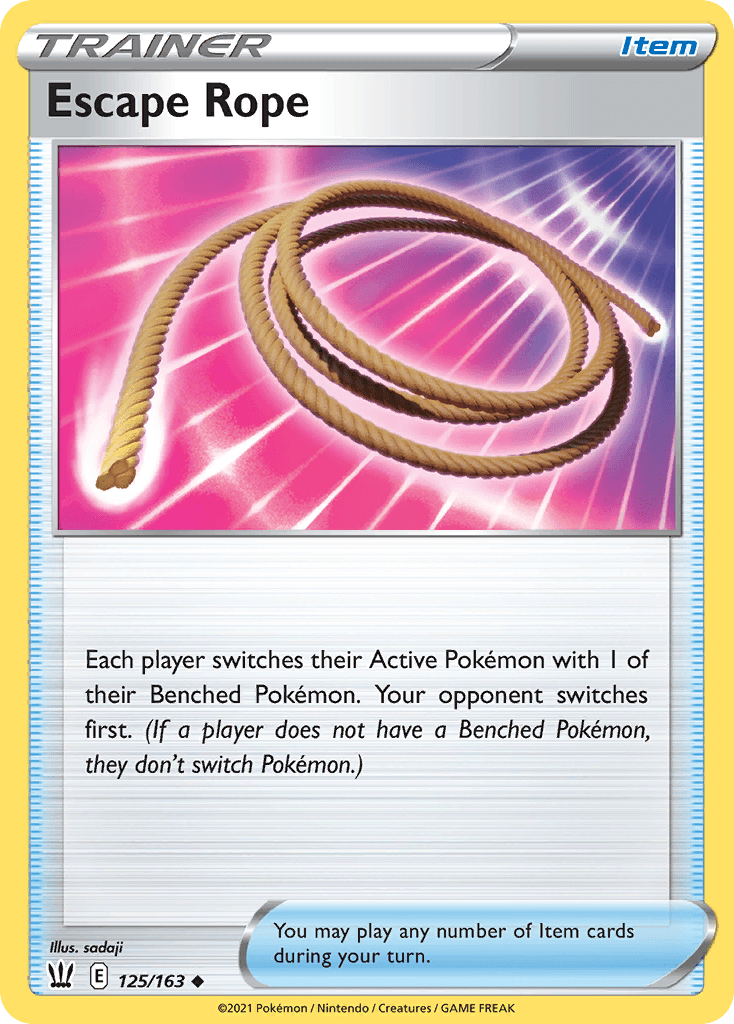 Escape Rope Pokémon card