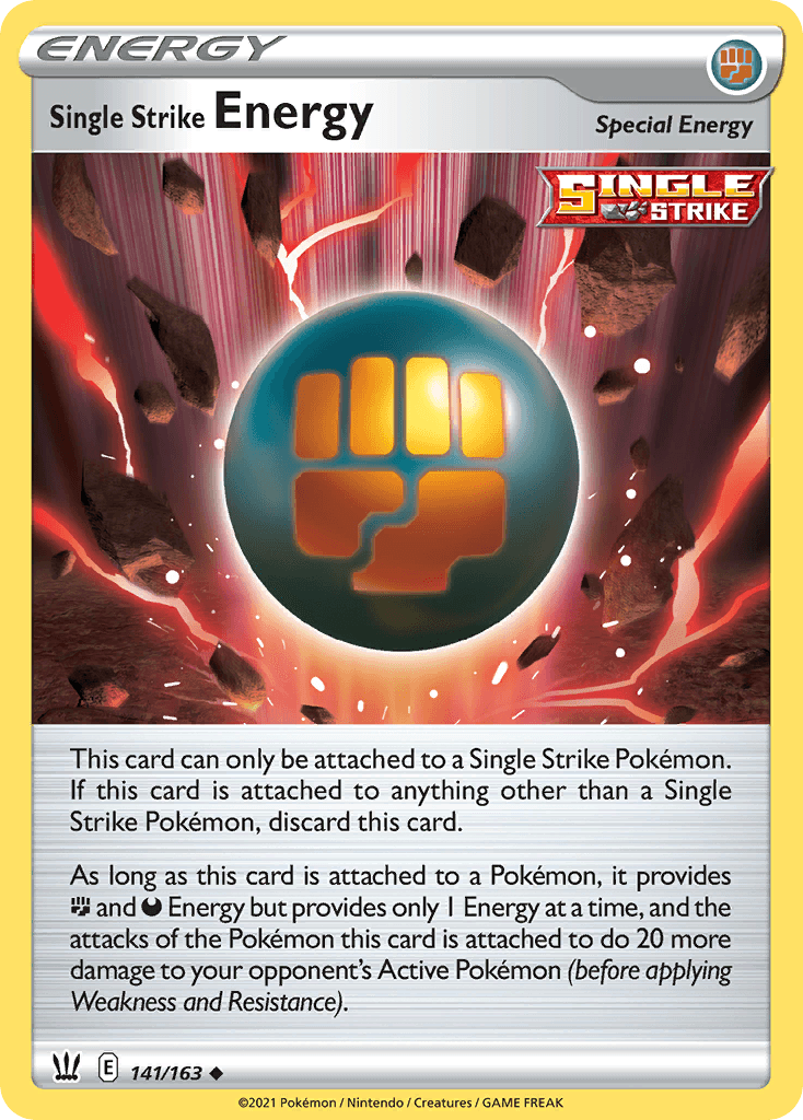 Single Strike Energy Pokémon card