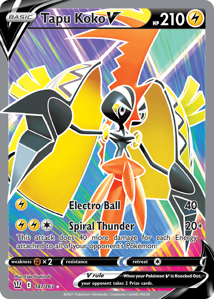 Tapu Koko V Pokémon card