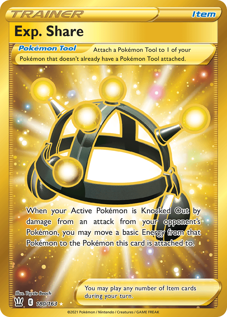Exp. Share Pokémon card
