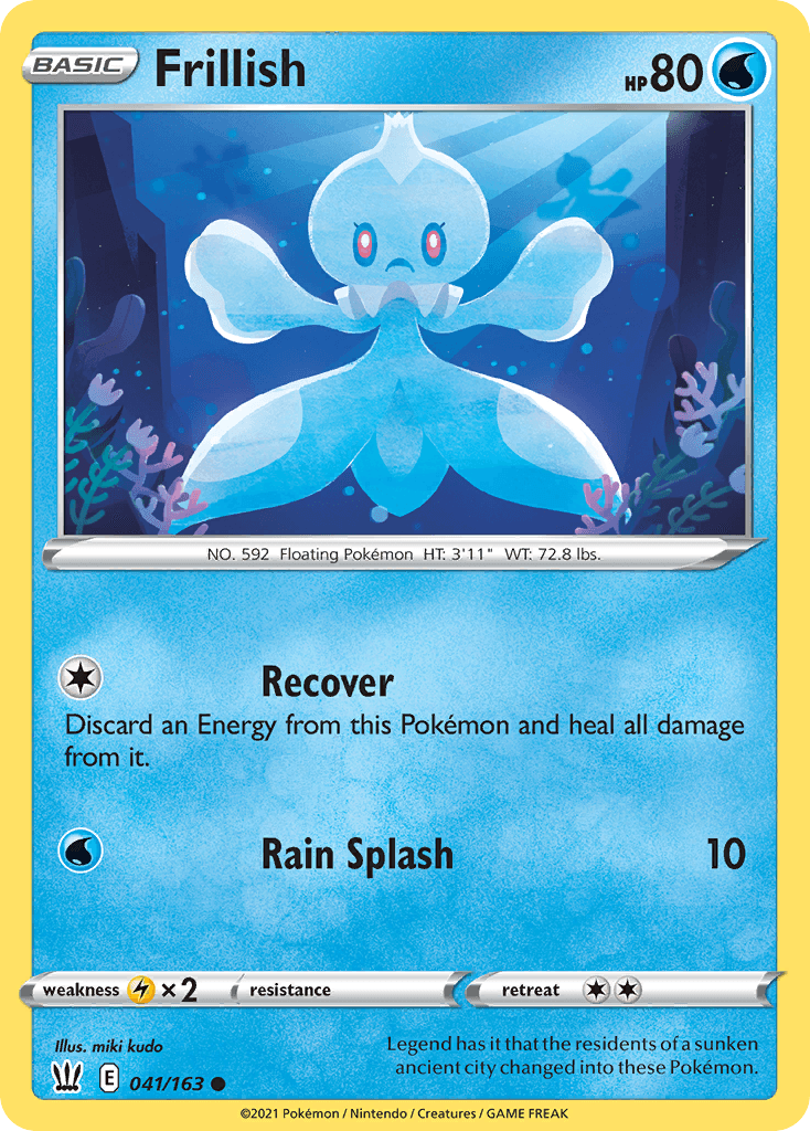 Frillish Pokémon card