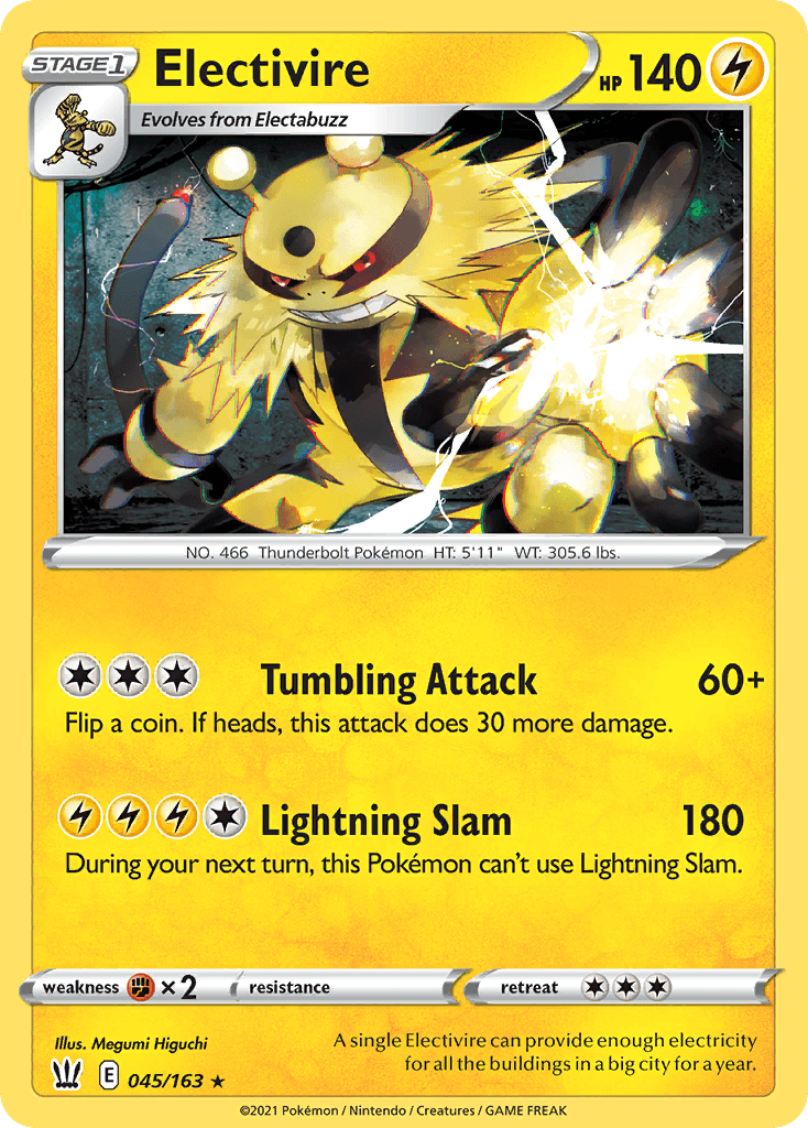 Electivire Pokémon card
