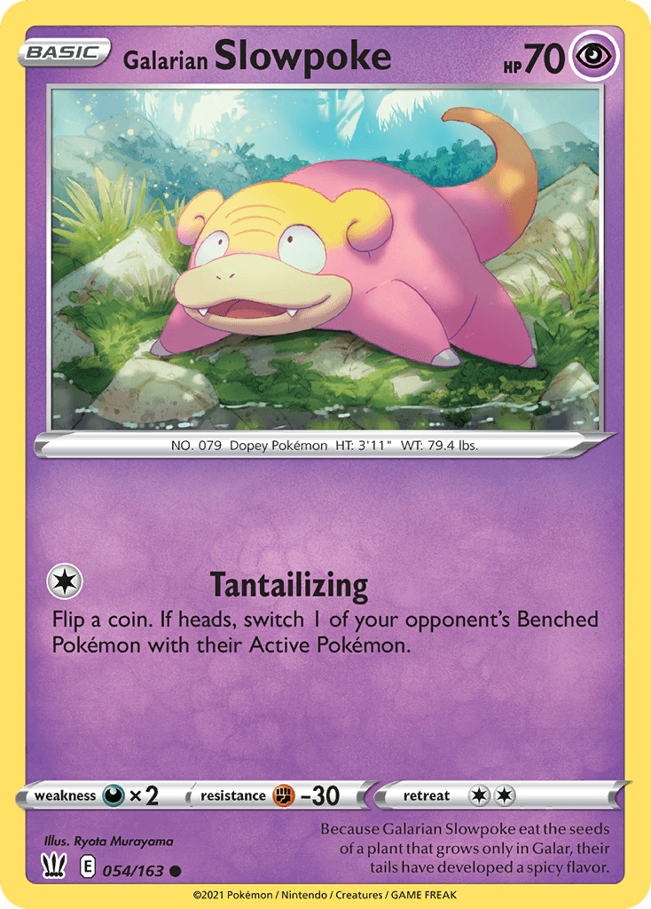 Galarian Slowpoke Pokémon card