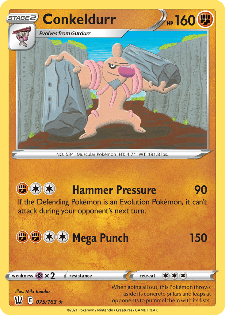 Conkeldurr Pokémon card