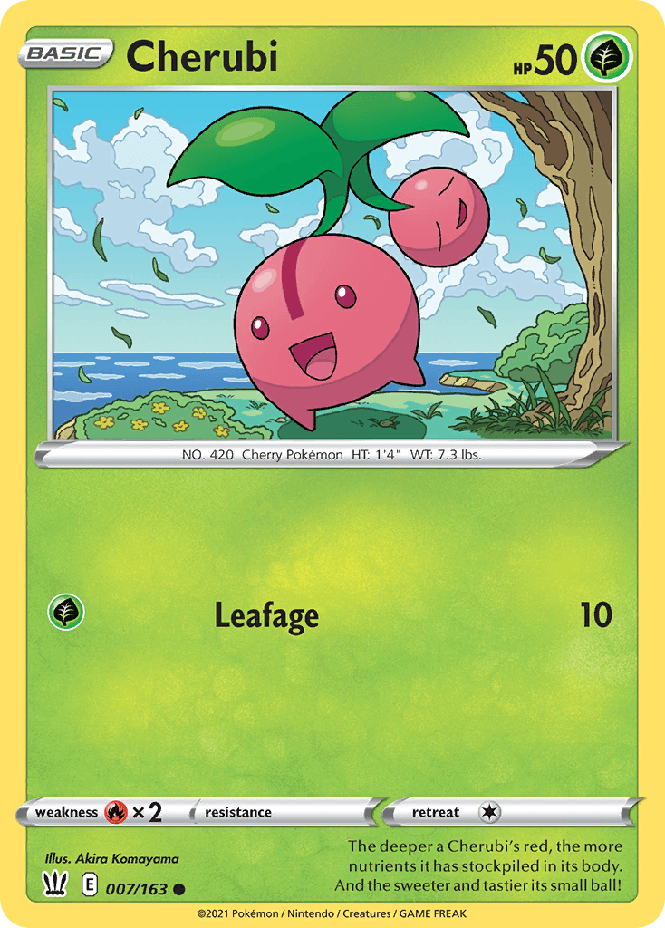 Cherubi Pokémon card
