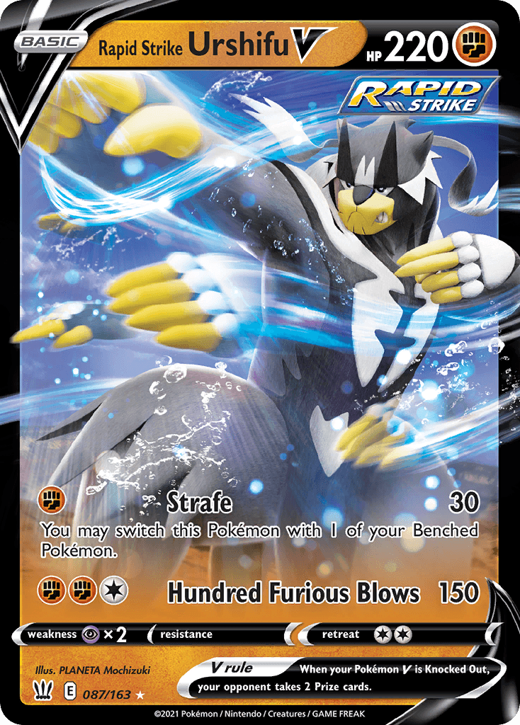 Rapid Strike Urshifu V Pokémon card