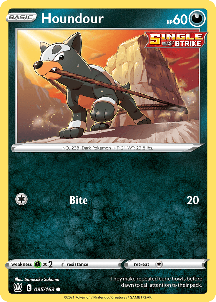 Houndour Pokémon card