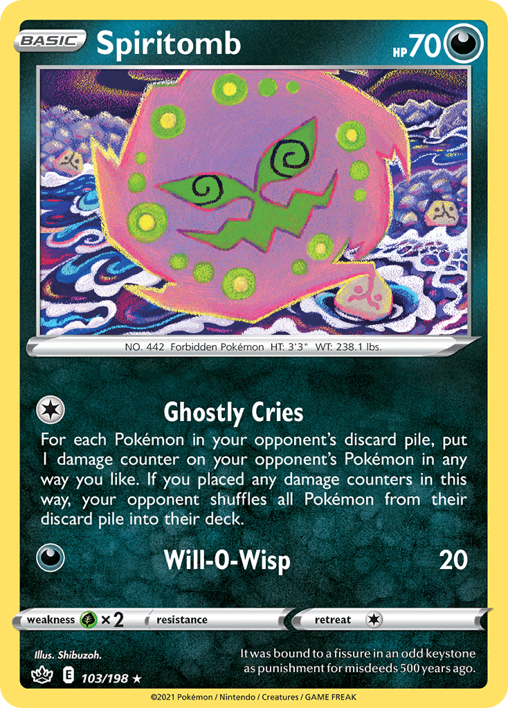Spiritomb Pokémon card