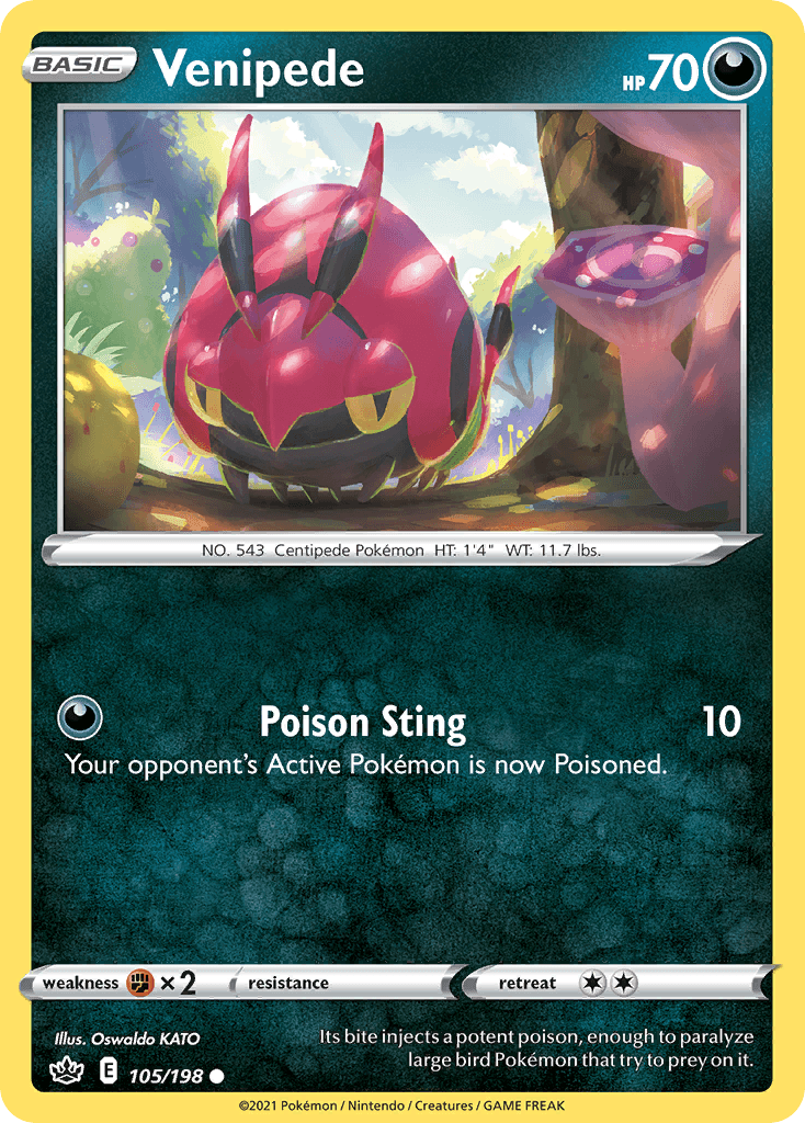 Venipede Pokémon card