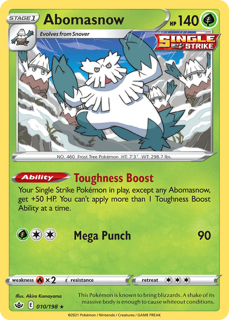 Abomasnow Pokémon card