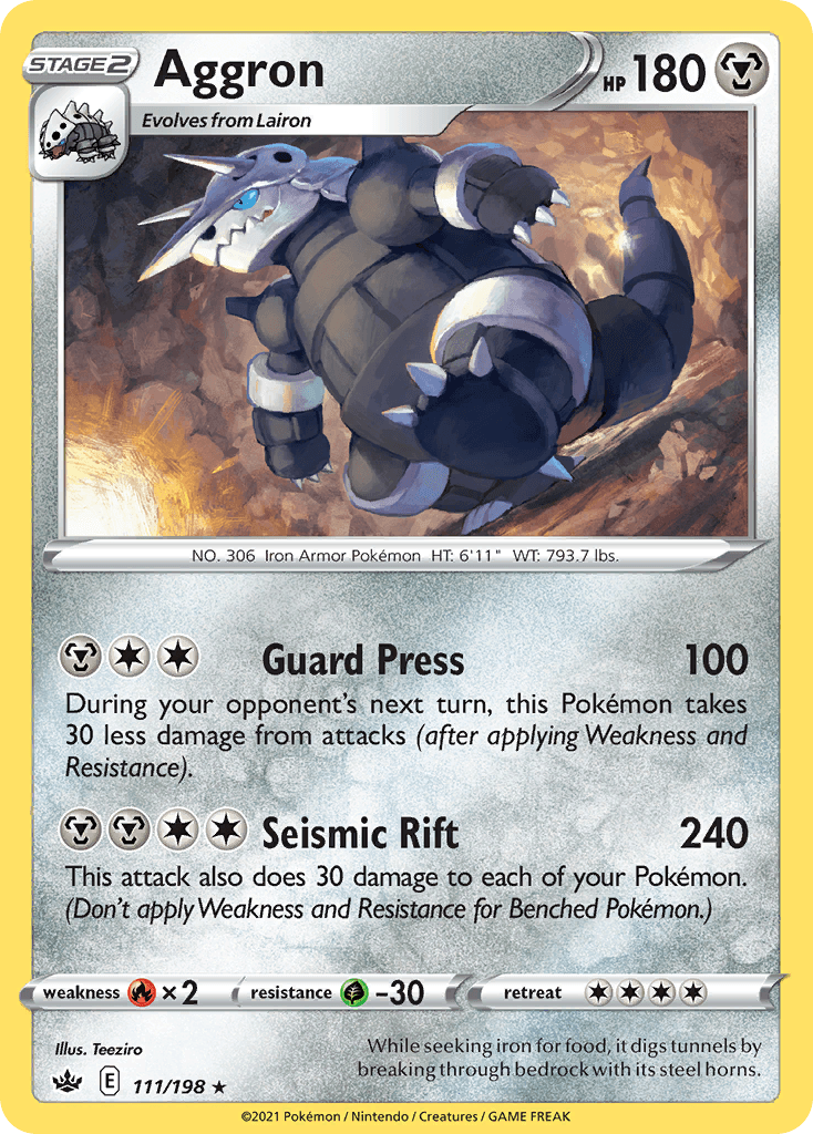 Aggron Pokémon card