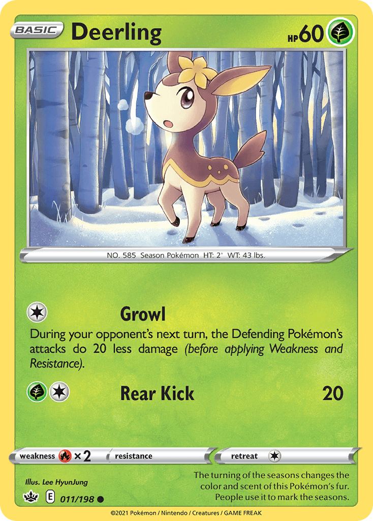 Deerling Pokémon card