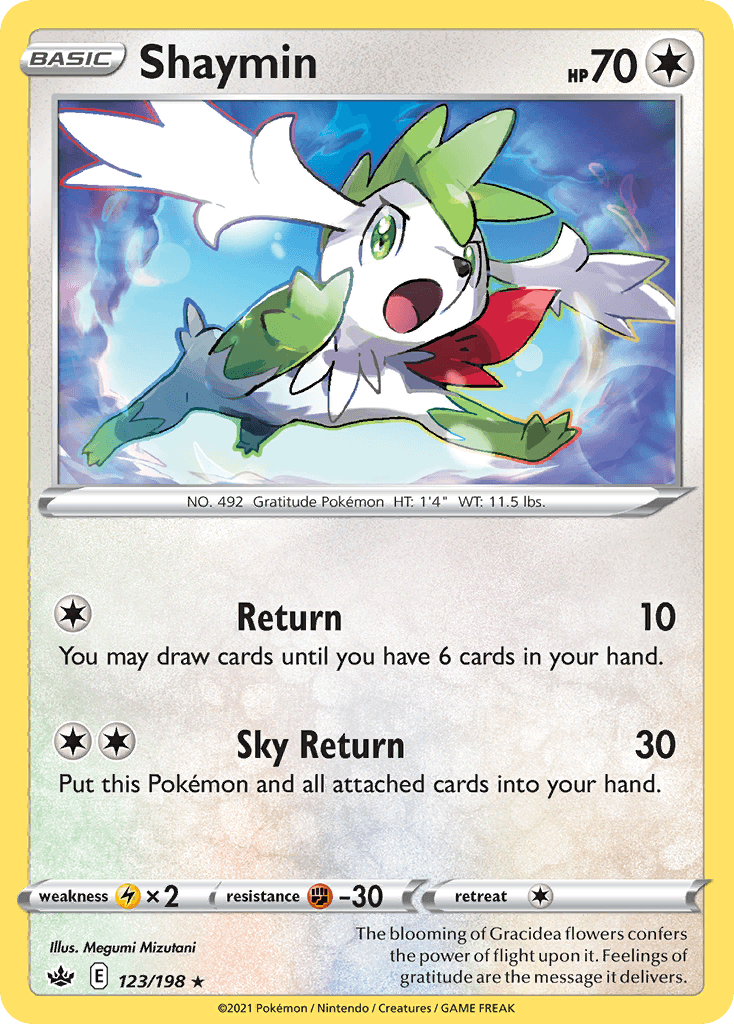 Shaymin Pokémon card