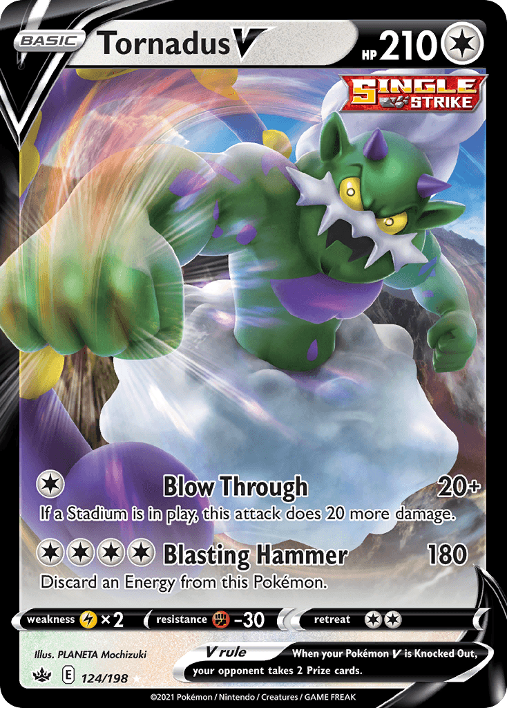 Tornadus V Pokémon card