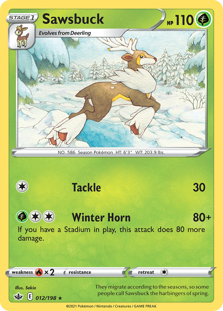 Sawsbuck Pokémon card