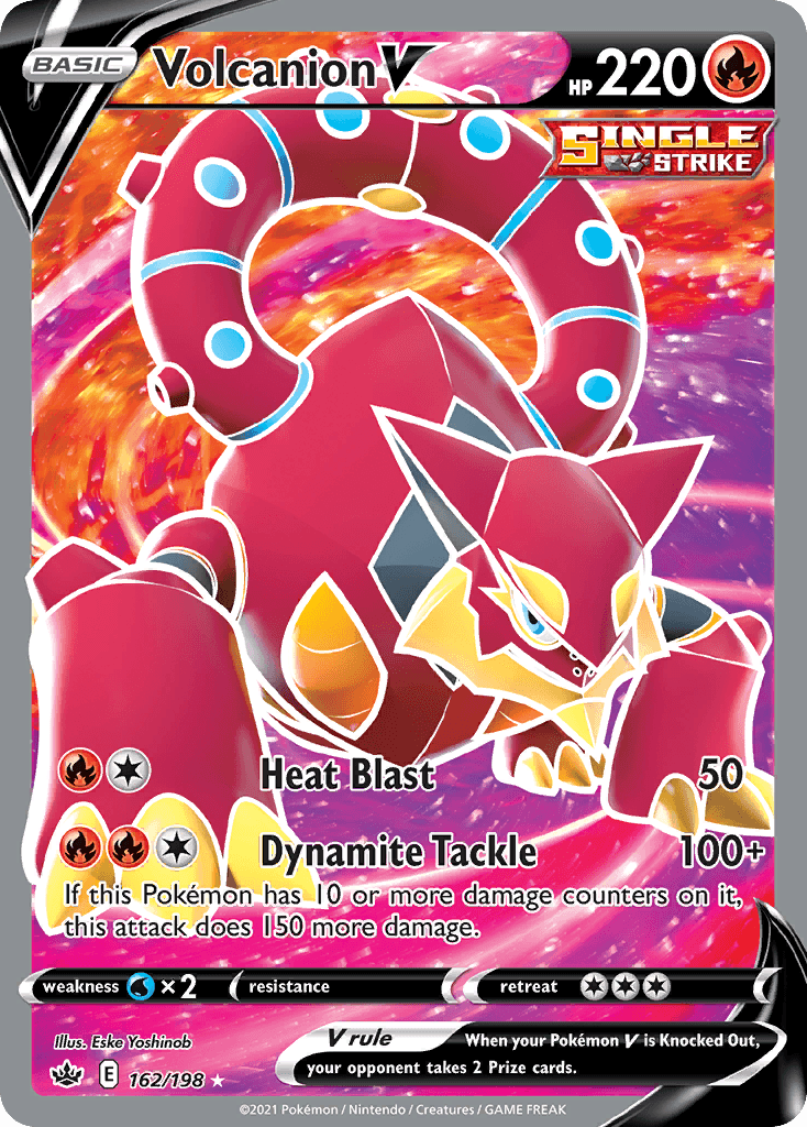 Volcanion V Pokémon card