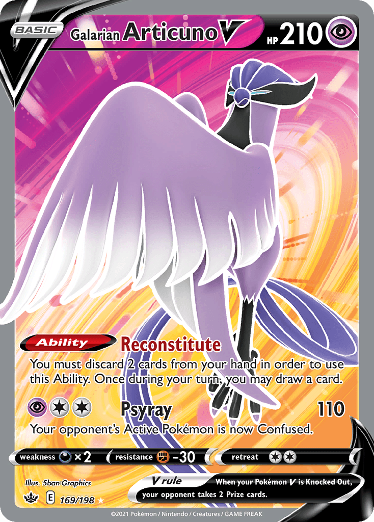 Galarian Articuno V Pokémon card
