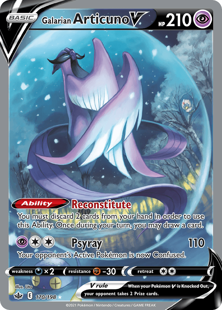 Galarian Articuno V Pokémon card