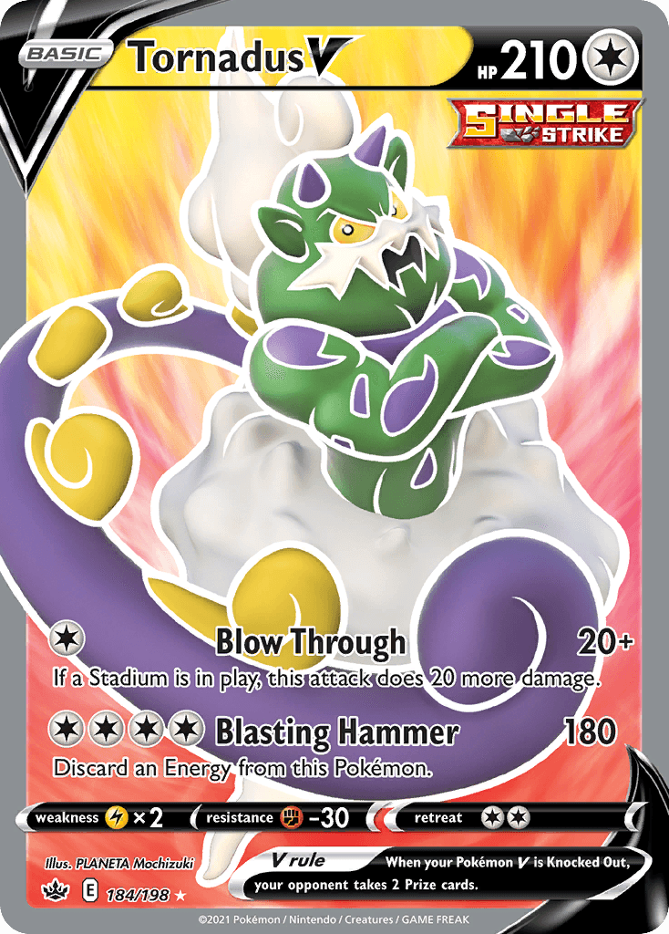 Tornadus V Pokémon card