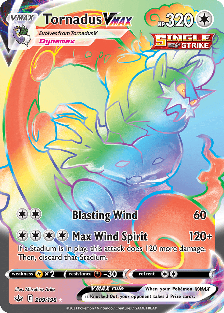 Tornadus VMAX Pokémon card