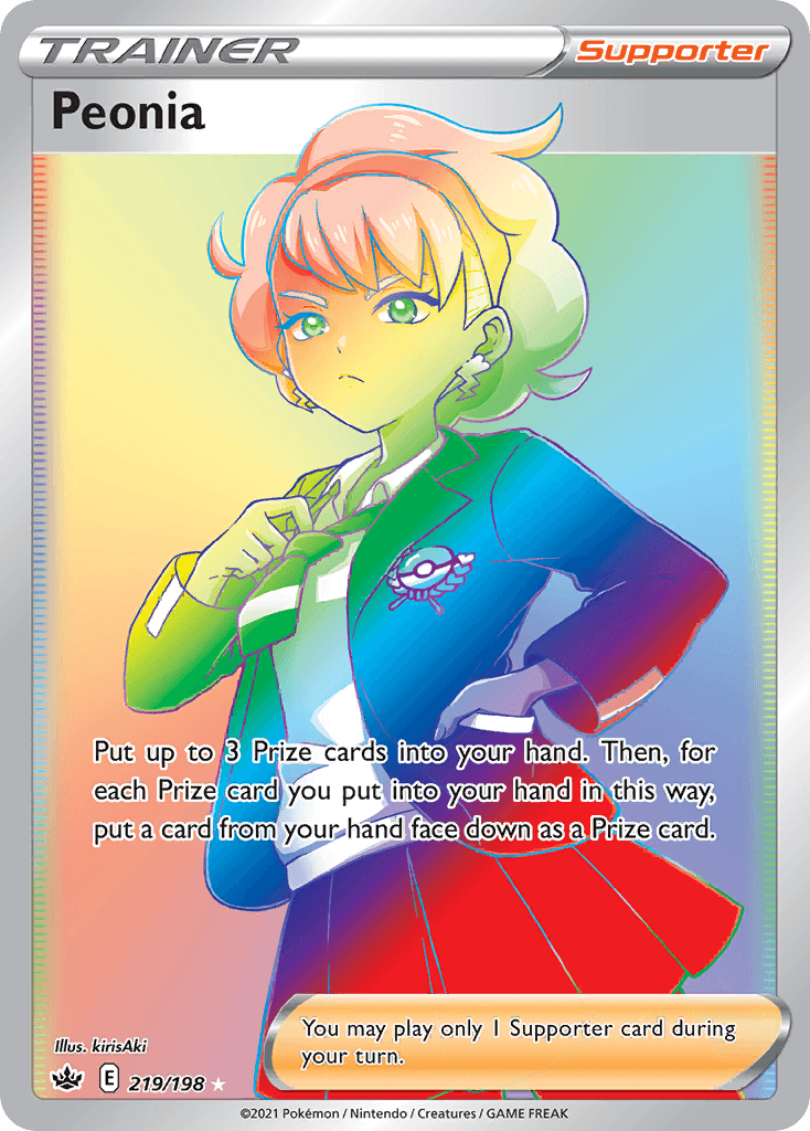 Peonia Pokémon card