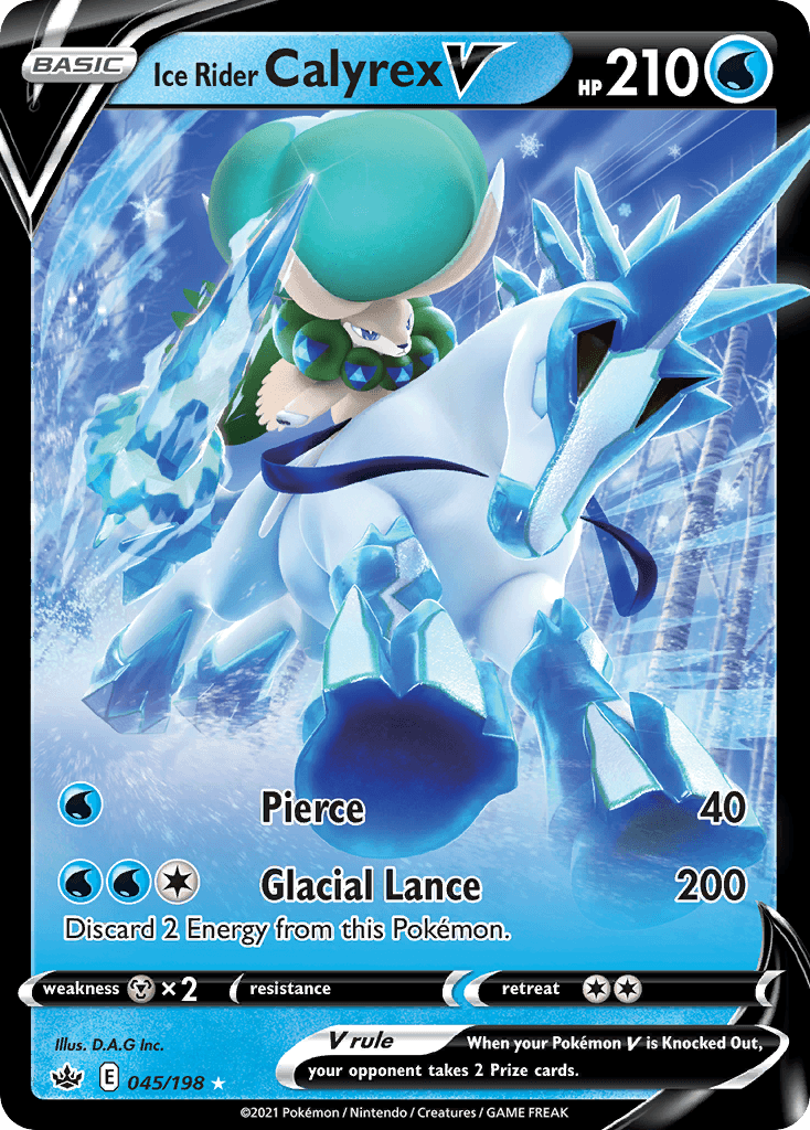Ice Rider Calyrex V Pokémon card