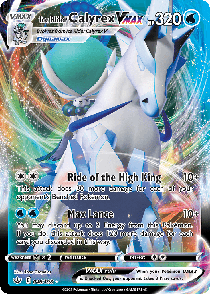 Ice Rider Calyrex VMAX Pokémon card