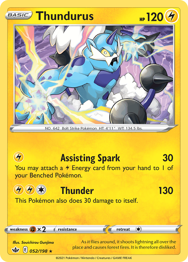 Thundurus Pokémon card