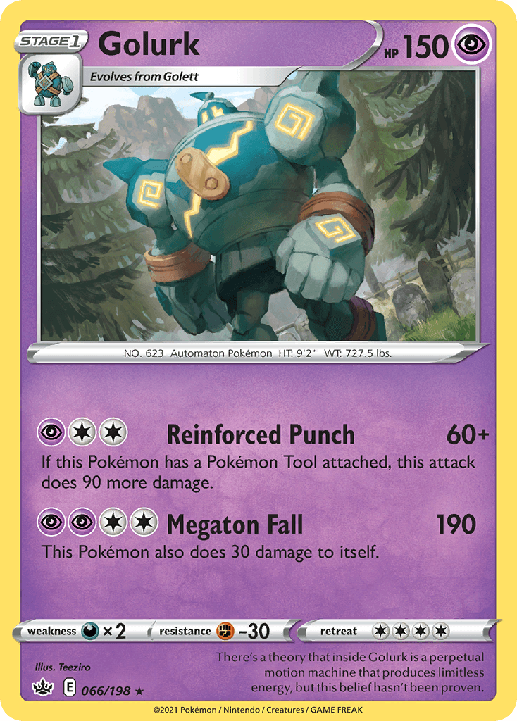 Golurk Pokémon card