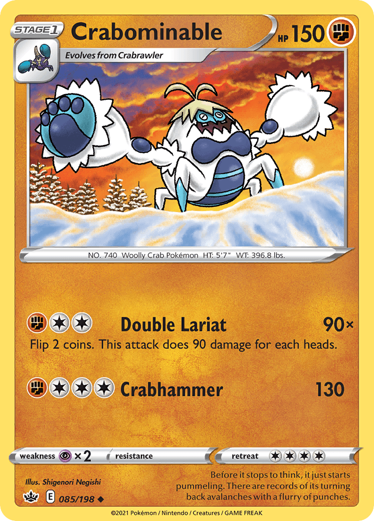 Crabominable Pokémon card