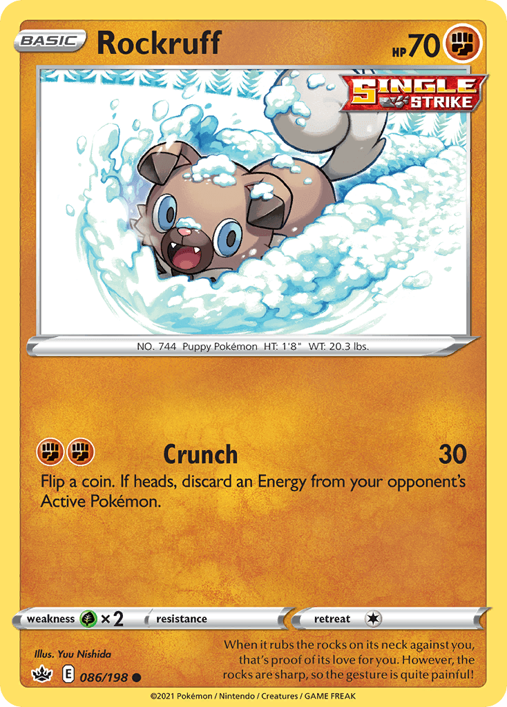 Rockruff Pokémon card