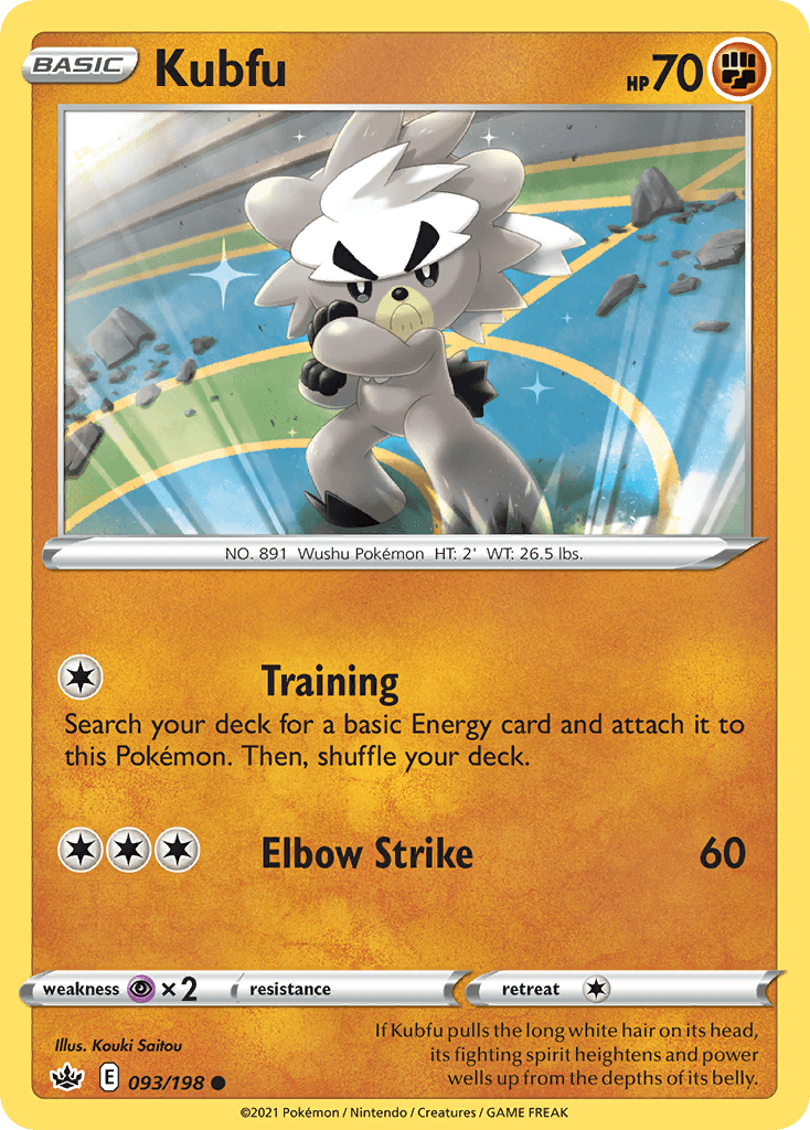 Kubfu Pokémon card