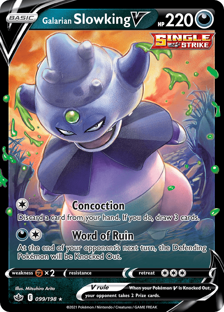 Galarian Slowking V Pokémon card