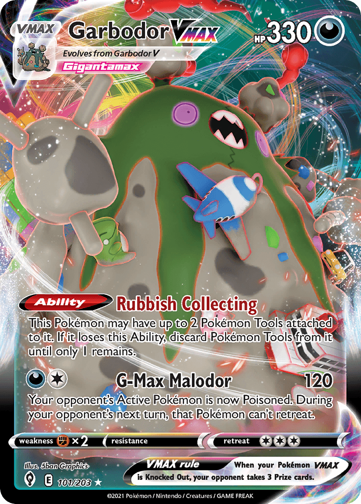 Garbodor VMAX Pokémon card
