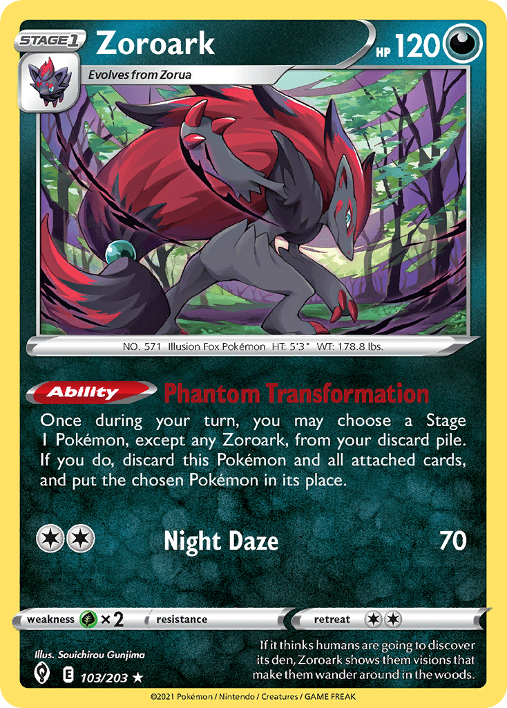Zoroark Pokémon card