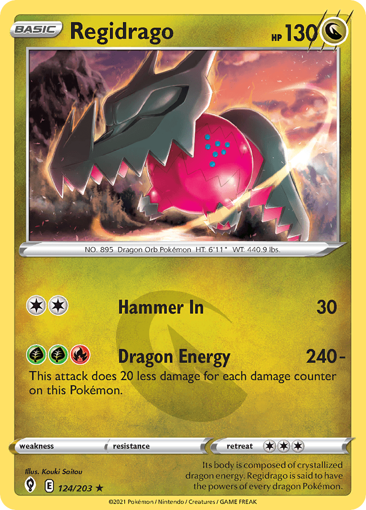 Regidrago Pokémon card