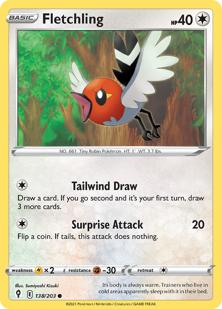 Fletchling Pokémon card