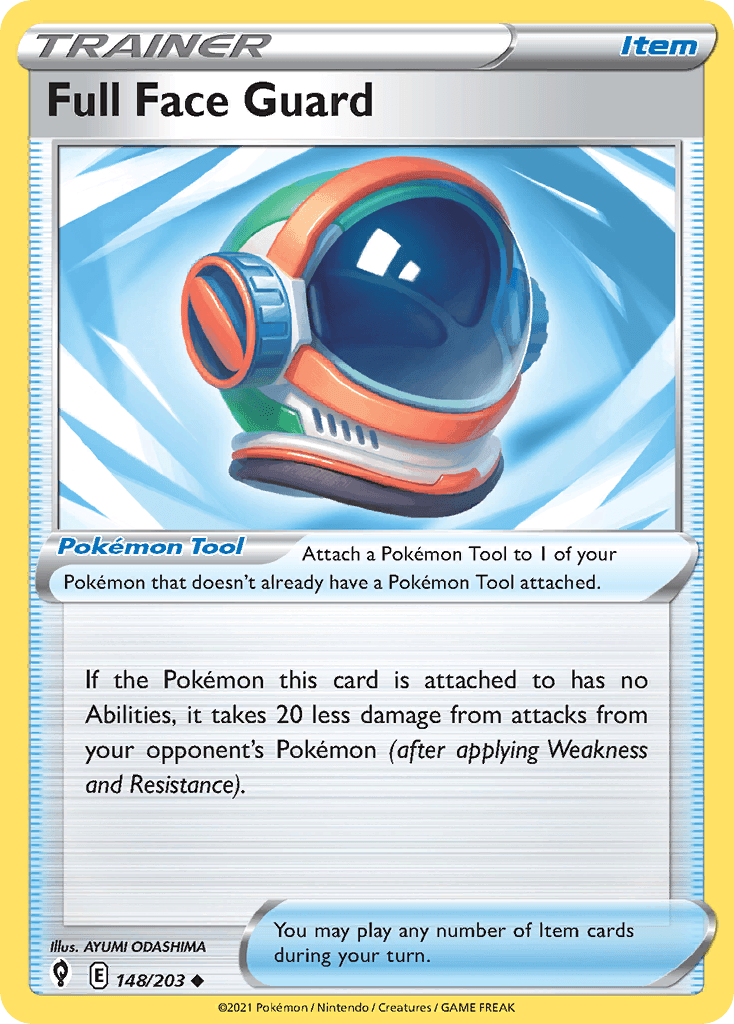 Full Face Guard Pokémon card