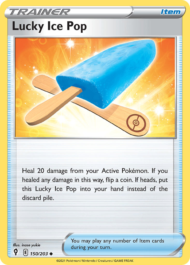 Lucky Ice Pop Pokémon card