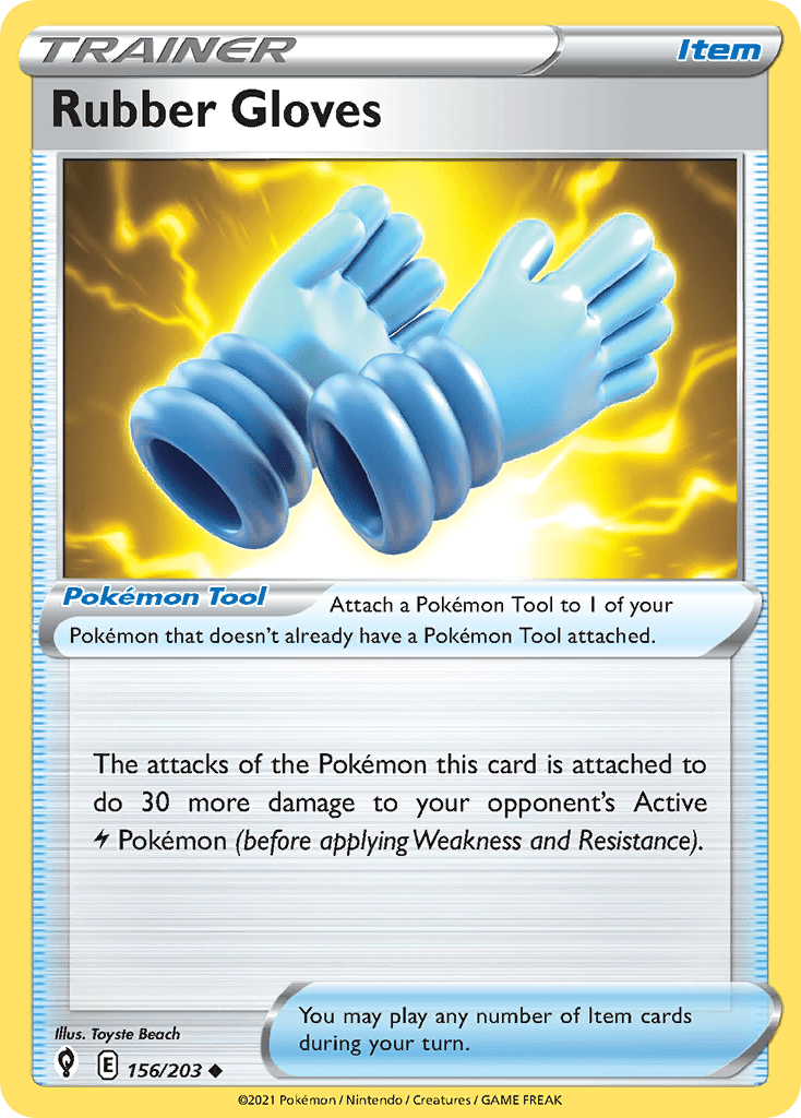 Rubber Gloves Pokémon card