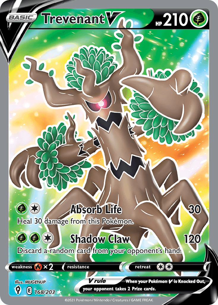 Trevenant V Pokémon card