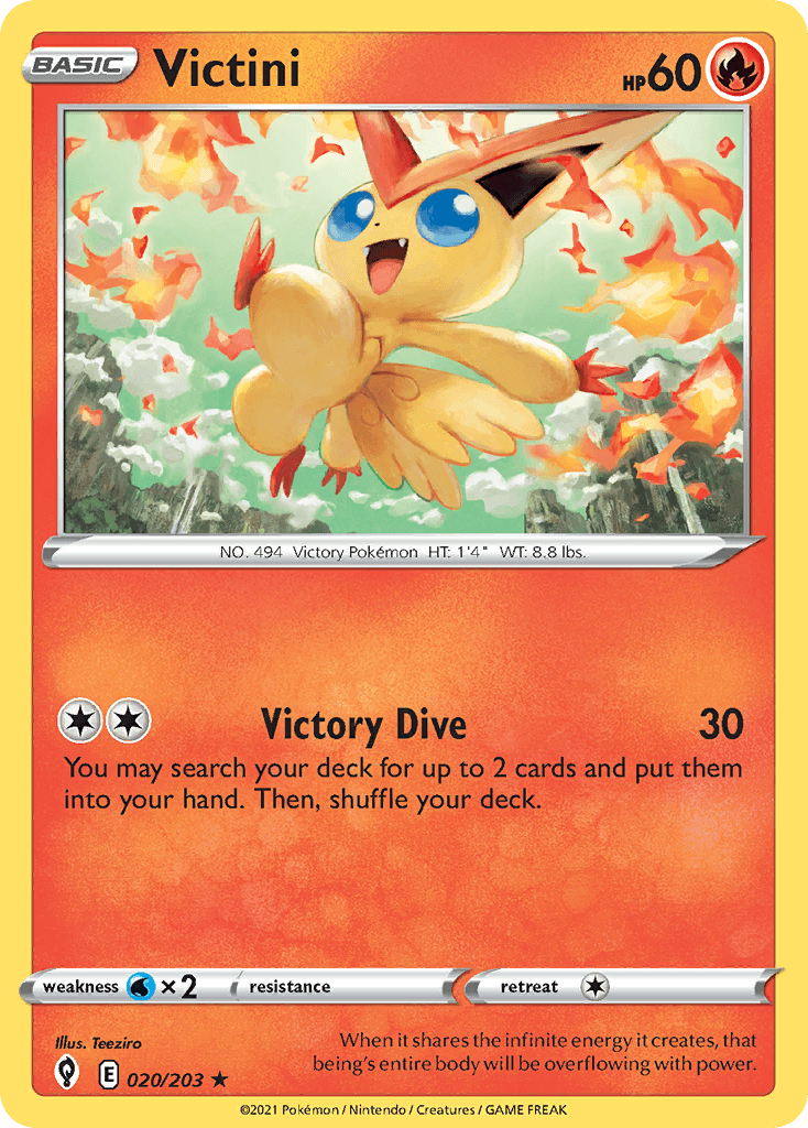 Victini Pokémon card