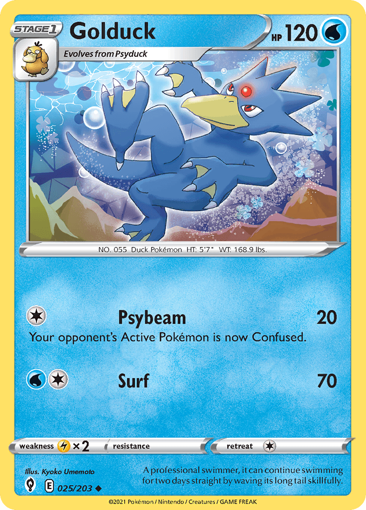 Golduck Pokémon card